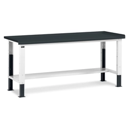 vendita online Banco work up piano in acciaio mm.2007x705x740/1110h - grigio ral7035+ral7016 Banchi da lavoro Fami