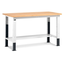 vendita online Banco work up piano multiplex mm.1500x750x732/1107h - grigio ral7035+ral7016 Banchi da lavoro Fami