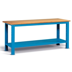 vendita online Banco work piano multiplex mm.1500x750x880h - blu ral5012 Banchi da lavoro Fami