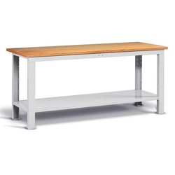 vendita online Banco work piano multiplex mm.2000x750x880h - grigio ral7035+ral7016 Banchi da lavoro Fami