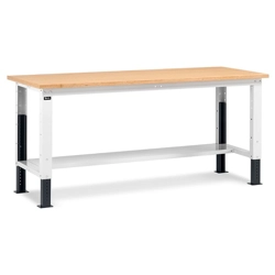vendita online Banco work up piano multiplex mm.2000x750x732/1107h - grigio ral7035+ral7016 Banchi da lavoro Fami