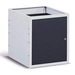 vendita online Armadio work/work up con porta mm.500x607x570h - grigio ral7035+ral7016 Armadi Metallici Fami