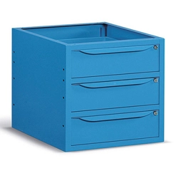 vendita online Armadio cassettiera work/work up a 3 cassetti mm.629x607x570h - blu ral5012 Armadi Metallici Fami