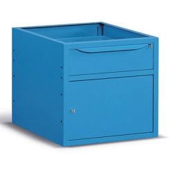 vendita online Armadio work/work up a 1 cassetto e porta mm.629x607x570h - blu ral5012 Armadi Metallici Fami