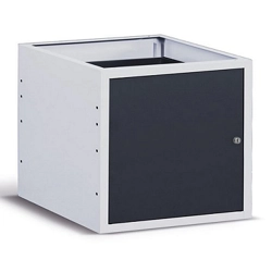 vendita online Armadio work/work up con porta mm.629x607x570h - grigio ral7035+ral7016 Armadi Metallici Fami