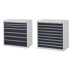 vendita online Cassettiera flexa 54x27 eh a 7 e 9 cassetti estrazione totale mm.1023x600x1000h Cassettiere e Scaffali Fami