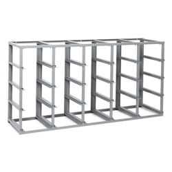 vendita online Scaffale porta contenitori mm.1765x460x885h - grigio ral7000 Cassettiere e Scaffali Fami