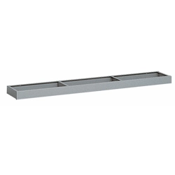 vendita online Zoccolo per scaffale storage domino mm.1765x465x85h - grigio ral7000 Cassettiere e Scaffali Fami