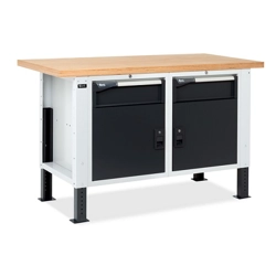 vendita online Banco work master br 1504 piano multiplex mm.1500x750x740/1115h - grigio Banchi da lavoro Fami