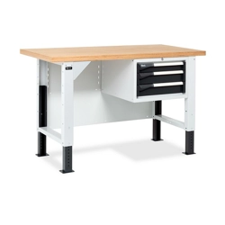 vendita online Banco work master br 1505 piano multiplex mm.1500x750x740/1115h - grigio Banchi da lavoro Fami