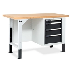 vendita online Banco work master br 1506 piano multiplex mm.1500x750x740/1115h - grigio Banchi da lavoro Fami