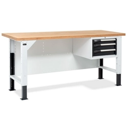 vendita online Banco work master br 2005 piano multiplex mm.2000x750x740/1115h - grigio Banchi da lavoro Fami