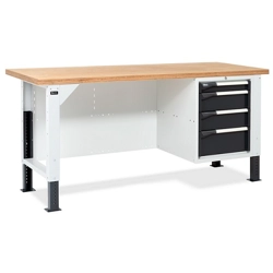 vendita online Banco work master br 2006 piano multiplex mm.2000x750x740/1115h - grigio Banchi da lavoro Fami