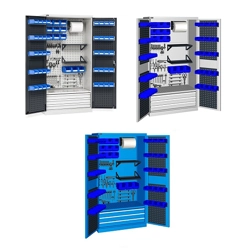 vendita online Armadio perfom con porte battenti ripiani e cassetti mm.1023x555x2000h (rif.1400) Armadi Metallici Fami