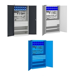 vendita online Armadio perfom con porte battenti ripiani e cassetti mm.1023x555x2000h (rif.1400) Armadi Metallici Fami