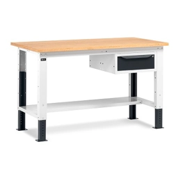 vendita online Banco work up 1501 piano multiplex mm.1500x750x732/1107h - grigio ral7035+ral7016 Banchi da lavoro Fami
