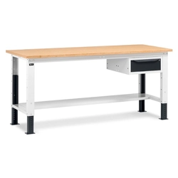 vendita online Banco work up 2001 piano multiplex mm.2000x750x732/1107h - grigio ral7035+ral7016 Banchi da lavoro Fami