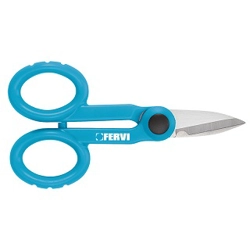 vendita online Forbice per elettricista con lama in acciaio inox 140 mm Forbici e coltelli Fervi