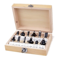 vendita online Serie frese assortite per legno 12 pezzi Frese Hikoki