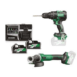 vendita online Kit combinato 36v dv36dcwrz+g3613dvew2z Trapani a batteria Hikoki