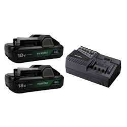 vendita online Kit energy pack n.2 batterie bsl1840 + caricabatteria uc18yfsl Batterie e Pile Hikoki