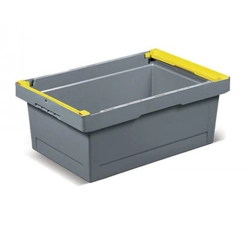vendita online Cassetta delta 600x400x230 mm. grigio confezione da 5 pezzi Sistemi di stivaggio Imilani