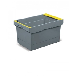 vendita online Cassetta delta 600x400x330 mm. grigio confezione da 4 pezzi Sistemi di stivaggio Imilani