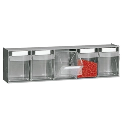 vendita online Cassettiera a 5 cassetti 600x141x164h mm. grigio Cassettiere e Scaffali Imilani