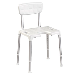 vendita online Sedia da bagno regolabile con apertura frontale e schienale Sanitari e accessori per bagno Kdesign
