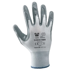 vendita online Guanti 13 eco nbr bianco/grigio art.353073 Guanti, protezione mani e braccia Mac-tuk