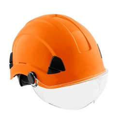 vendita online Elmetto protezione con occhiali abs cliff arancio Elmetti e caschi da lavoro Opter