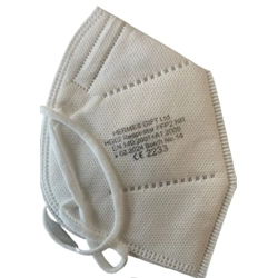 vendita online Mascherina ffp2 hermes bianca certificata Protezione vie respiratorie Intextred