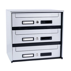 vendita online Casellario postale alluminio silver da 3 a 15 cassette Cassette postali Silmec