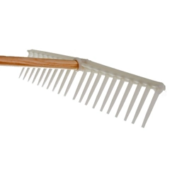 vendita online Rastrello in plastica 20 denti bianco Rastrelli, badili, forche, scope Stea Snc