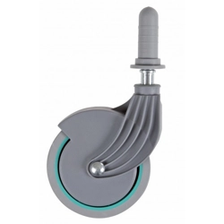 vendita online Ruota ø 80 mm. completa di perno e bussola compatibile con carrelli nick Contenitori e sacchi per raccolta rifiuti TTS Cleaning