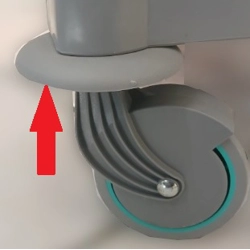 vendita online Paracolpi grigio per ruota ø 80 mm. per carrelli nick Contenitori e sacchi per raccolta rifiuti TTS Cleaning