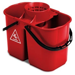 vendita online Secchio doppio fox rosso da 8+6 lt. art.00005250 Carrelli e secchi per pulizie Tts
