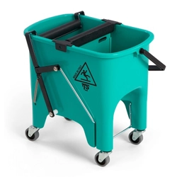 vendita online Secchio squizzy verde 15 lt. con rulli e ruote art.ov006415 Carrelli e secchi per pulizie Tts
