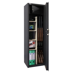 vendita online Armadio portafucili e portaoggetti con chiave doppia mappa grigio antracite Casseforti e armadi blindati Viro
