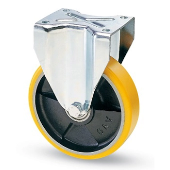 Avo RUOTA GIREVOLE PER CARRELLI POLIURETANO art.22 mm.100-piastra mm.100x85