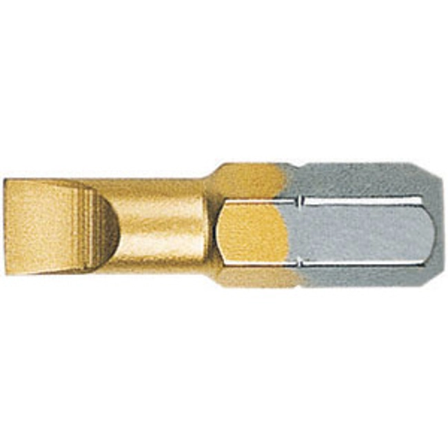 Vendita online BITS CON ATT. ESAGONALE 1/4 DIN 3126 C 6,3 PER AVVITATORI E TRAPANI TAGLIO DIRITTO; RIVEST. TIN GIALLO
