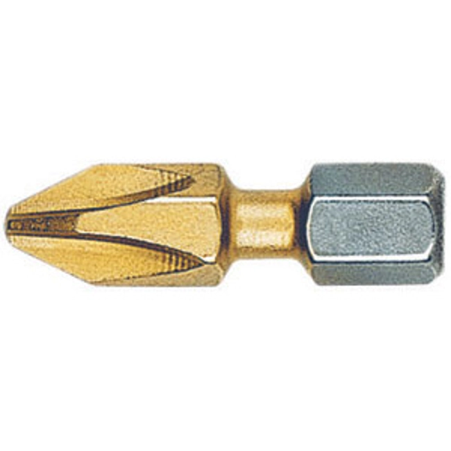 Vendita online BITS CON ATT. ESAGONALE 1/4 BITFLEX TIN PER AVVITATORI E TRAPANI A CROCE PHILLIPS - RIVESTIMENTO TIN GIALLO
