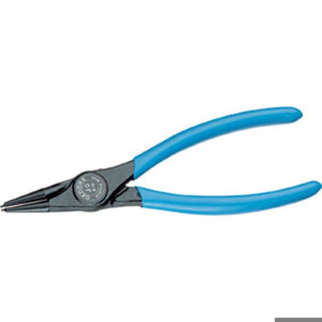 Vendita online PINZE DIRITTE DIN 5256C PER ANELLI DI FERMO INTERNI DIN 472 - DIN 984 TESTA LACCATA NERA E IMPUGNATURE PLASTIFICATE