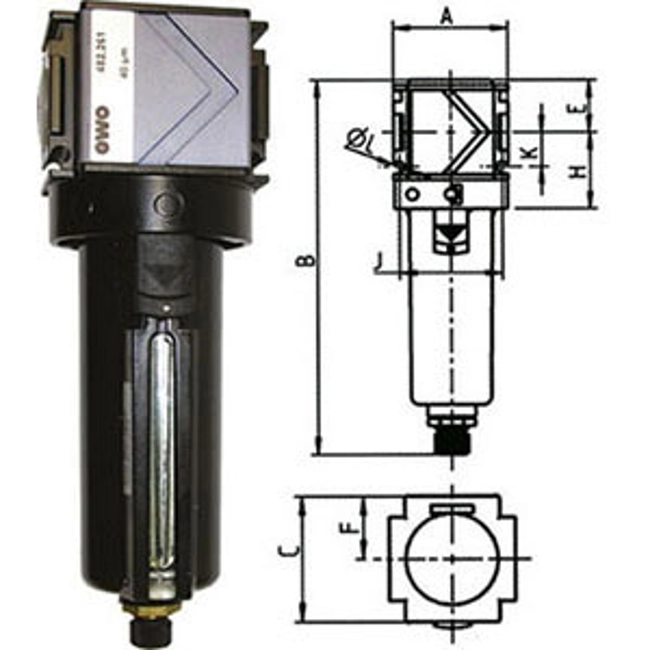 Vendita online FILTRI PER ARIA COMPRESSA VARIOBLOC CON SVUOTAMENTO MANUALE