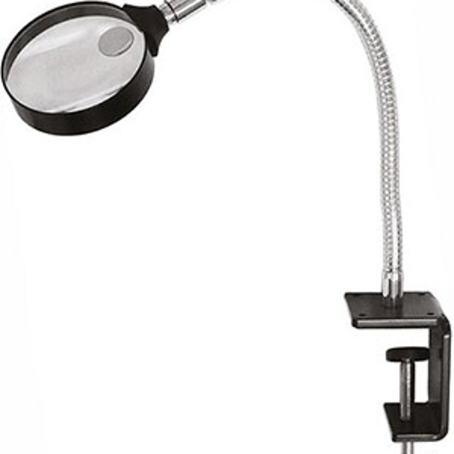 Vendita online LENTI DA INGRANDIMENTO; ASTA FLESSIBILE; CON MORSETTO; LENTE Ø MM 90; INGRANDIMENTI 2/4X