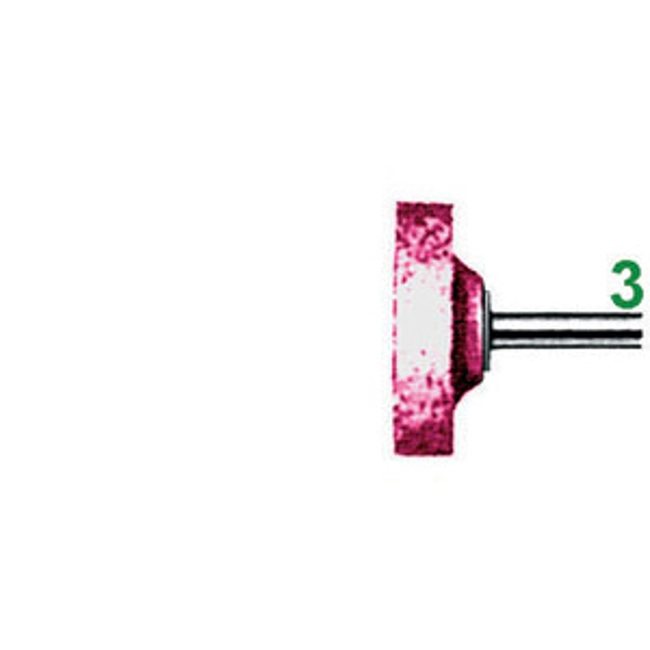 Vendita online MOLE ABRASIVE ROTATIVE ATTACCO Ø MM 3; IN EDELKORUND ROSA; QUALITÀ EKR DUREZZA N FORMA A DISCO