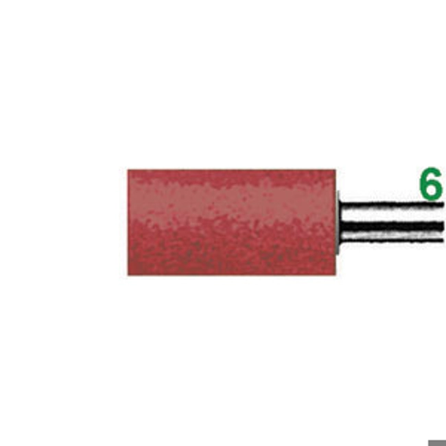 Vendita online MOLE ABRASIVE CON SUPPORTO IN GOMMA TENERA ATTACCO Ø MM 6, LUNGH. MM 40; GRANA 120