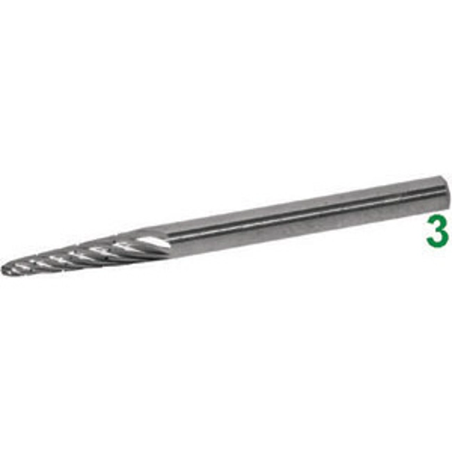 Vendita online MINI FRESE ROTATIVE IN METALLO DURO TIPO CONICO CON PUNTA SFERICA.TAGLIO 5.