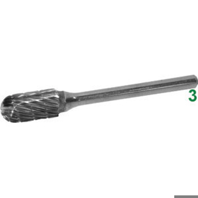 Vendita online FRESE ROTATIVE IN METALLO DURO TIPO CILINDRICO TESTA SFERICA. ATTACCO Ø MM 3 TAGLIO 5