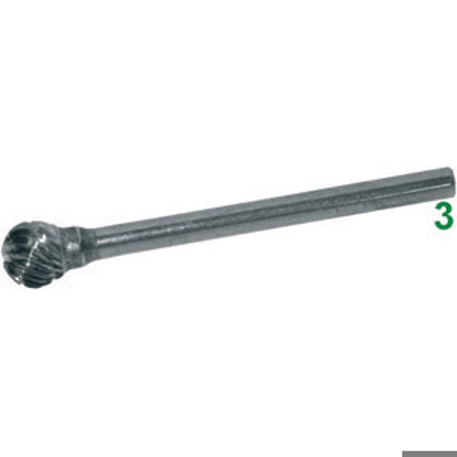 Vendita online FRESE ROTATIVE IN METALLO DURO TIPO A SFERA. ATTACCO Ø MM 3 TAGLIO 5